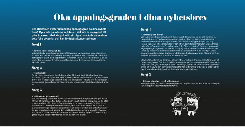 Öka öppningsgraden i dina nyhetsbrev