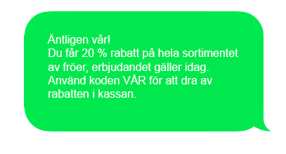 SMS Erbjudande
