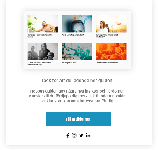 Exempel flöden Marketing Automation