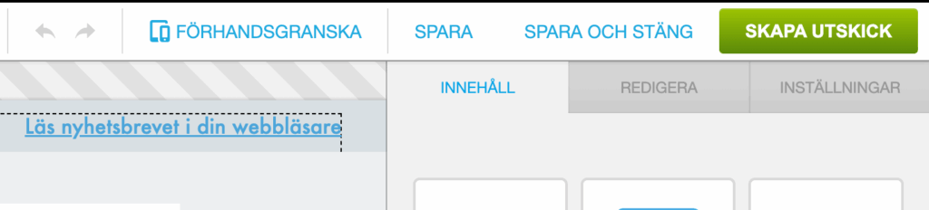 Skapa utskick i Paloma.