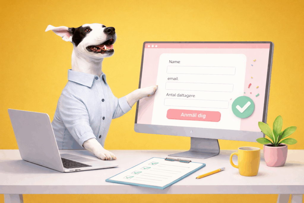 Anmälningssida – så skapar du en enkel och gratis anmälningssida