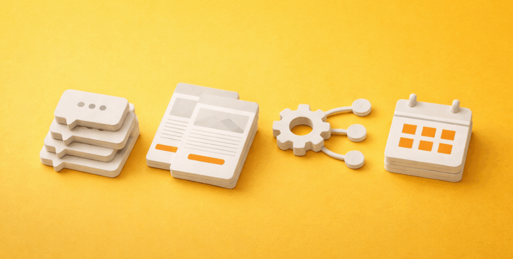 Palomas olika verktyg i plattformen